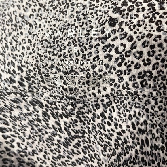 Varley White Leopard Leggings Womens S Animal Print High Rise Yoga - Picture 3 of 7